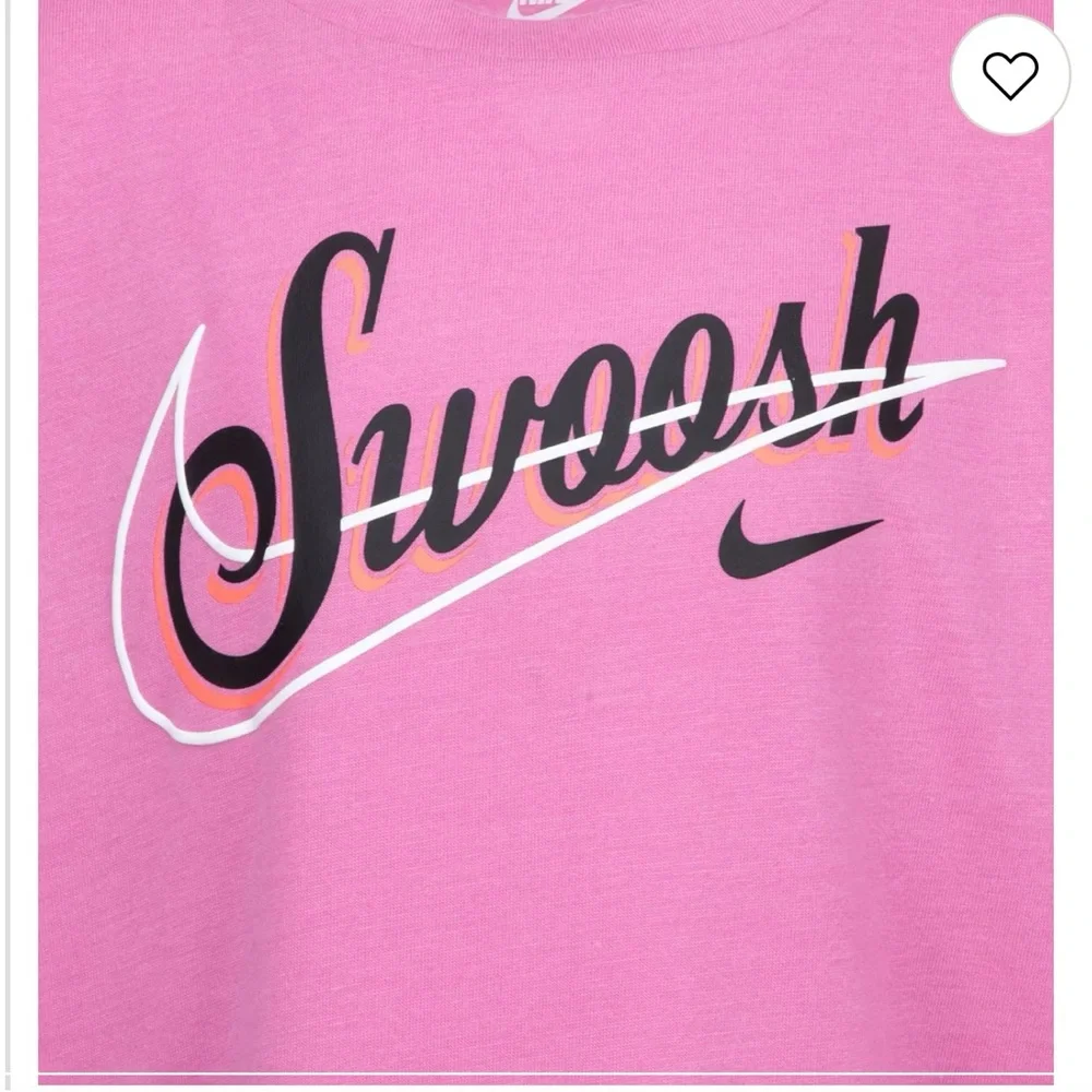 Girls 6x Nike Swoosh Shine Graphic Tee and Leggings 2 Piece Set